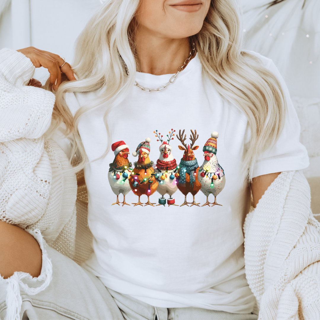 Christmas Chickens - Tshirt