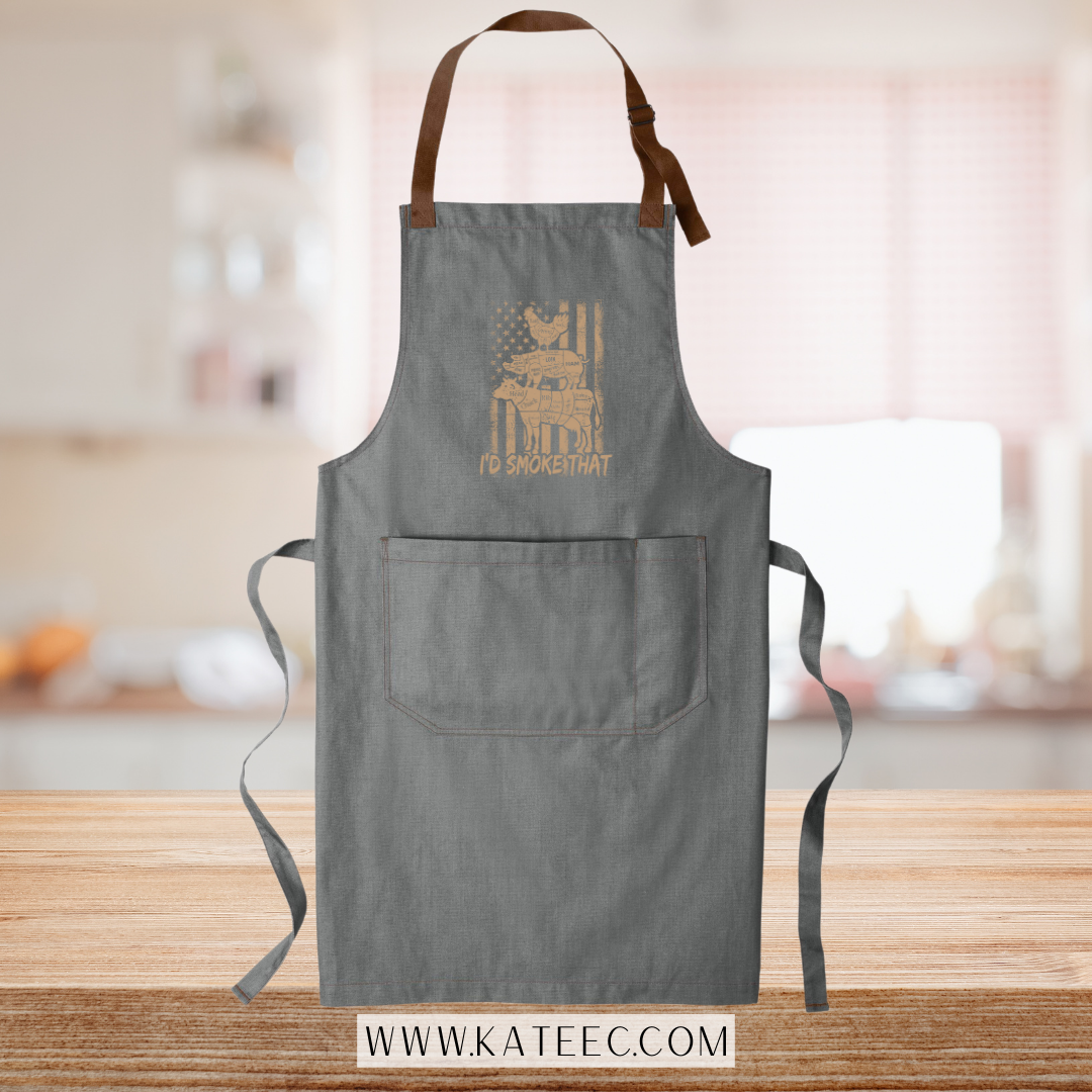 I'd Smoke That - Premium Grilling Apron (OSFA)