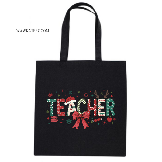 Christmas Teacher Tote Bag