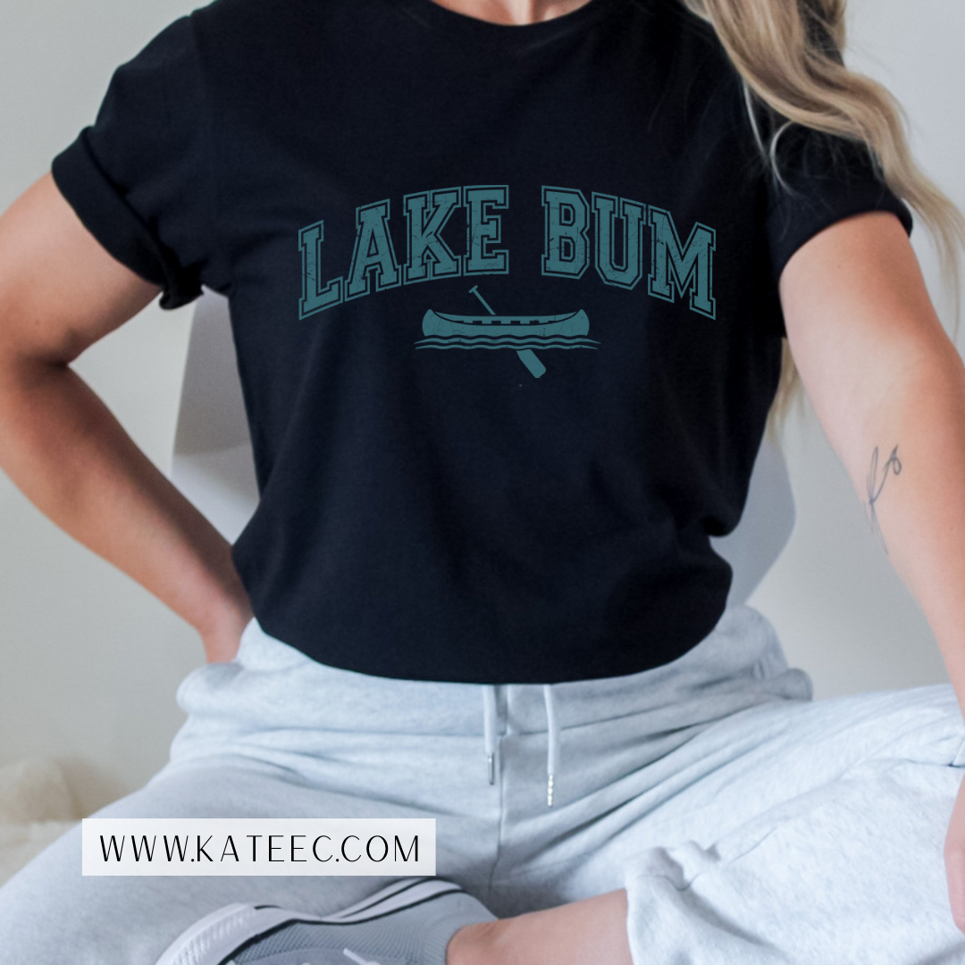 Distressed Lake Bum Graphic Tee or Sweater