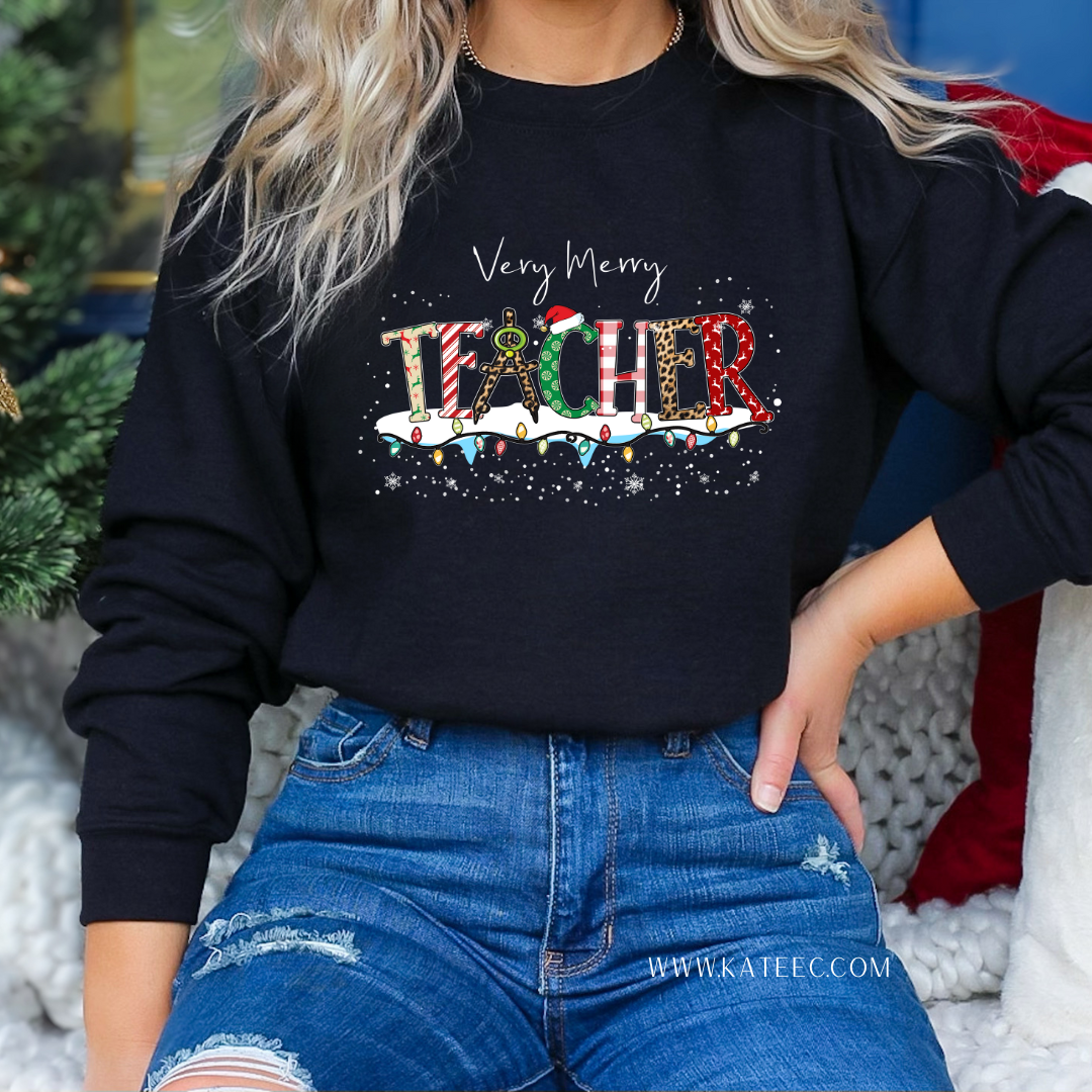 Very Merry Teacher - Sweater