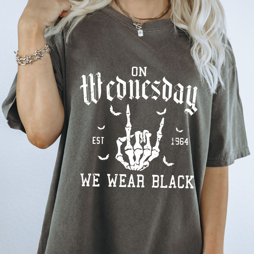 On Wednesday, We Wear Black - Tshirt