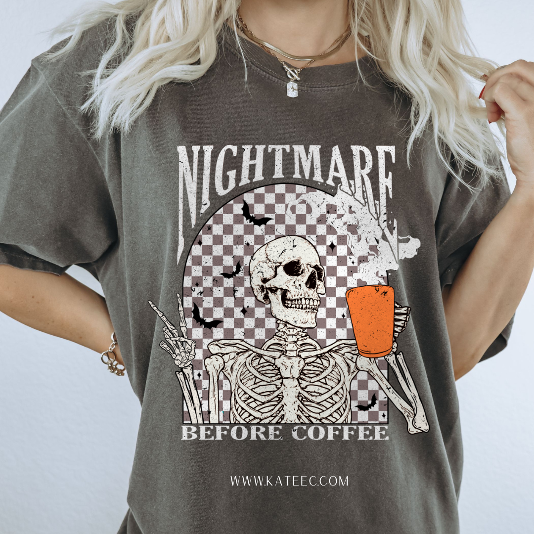 Nightmare Before Coffee - Tshirt