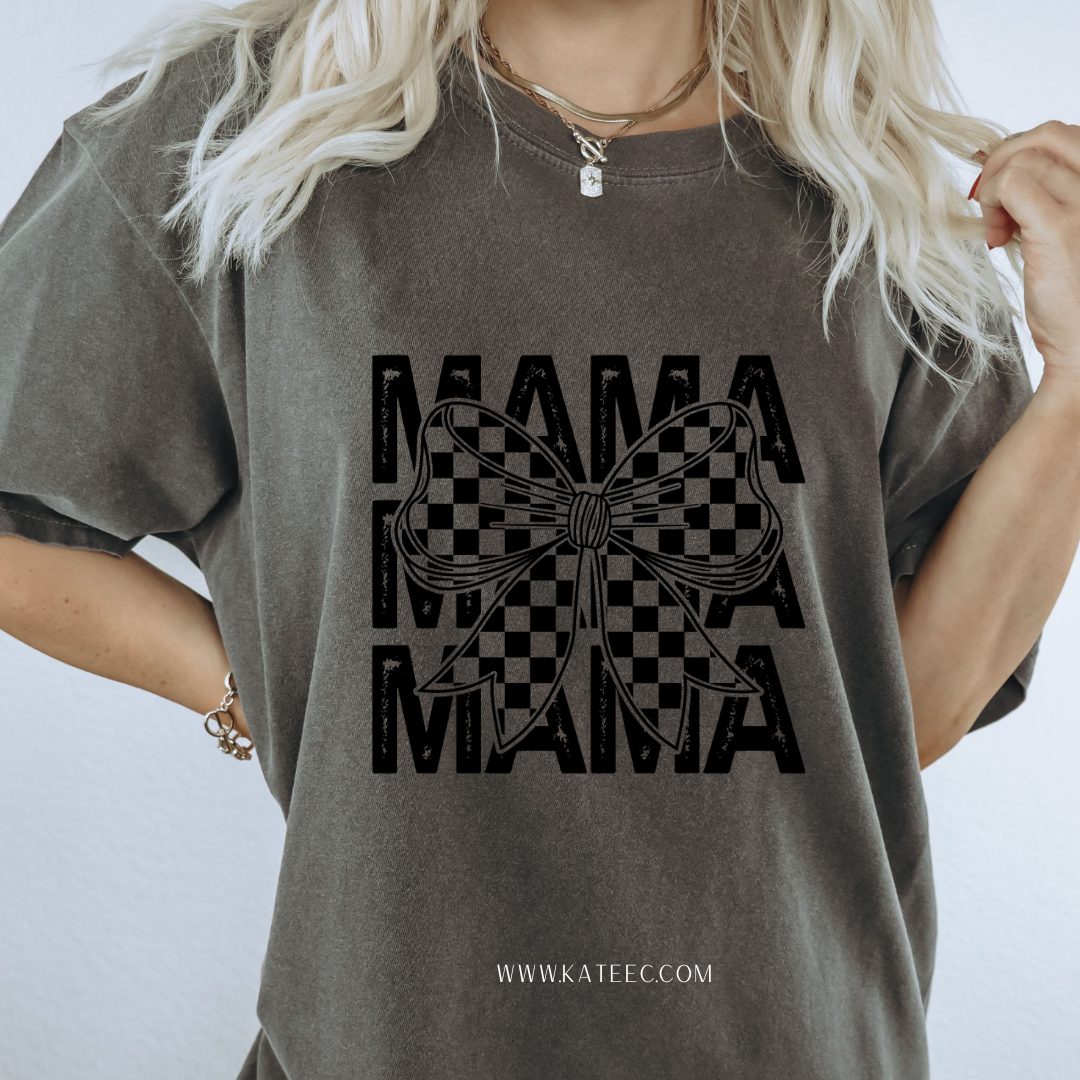 Checkered Mama - Tshirt