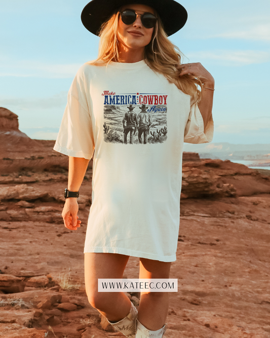Make America Cowboy Again - Tshirt