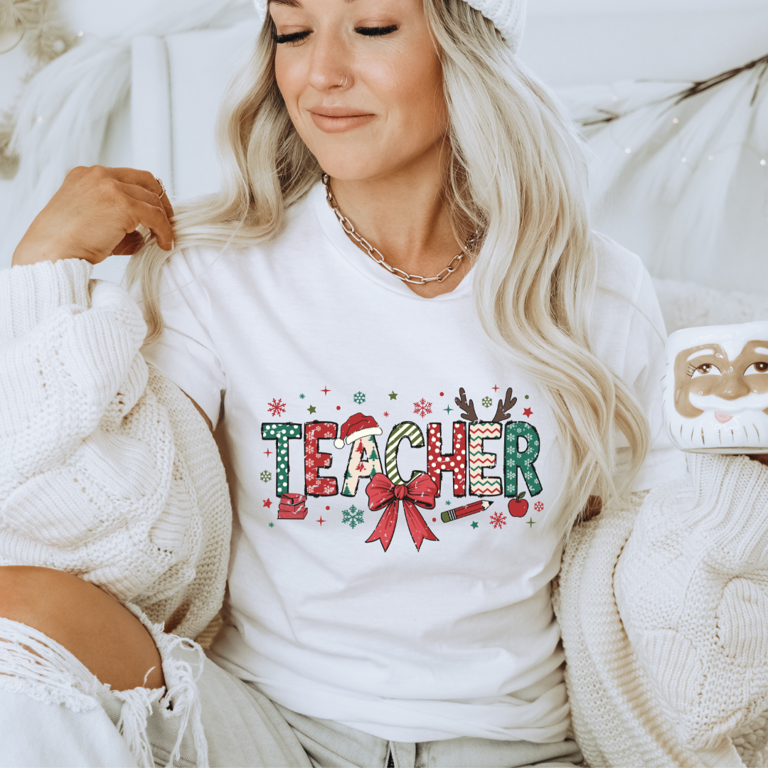 Teacher Christmas - Tshirt