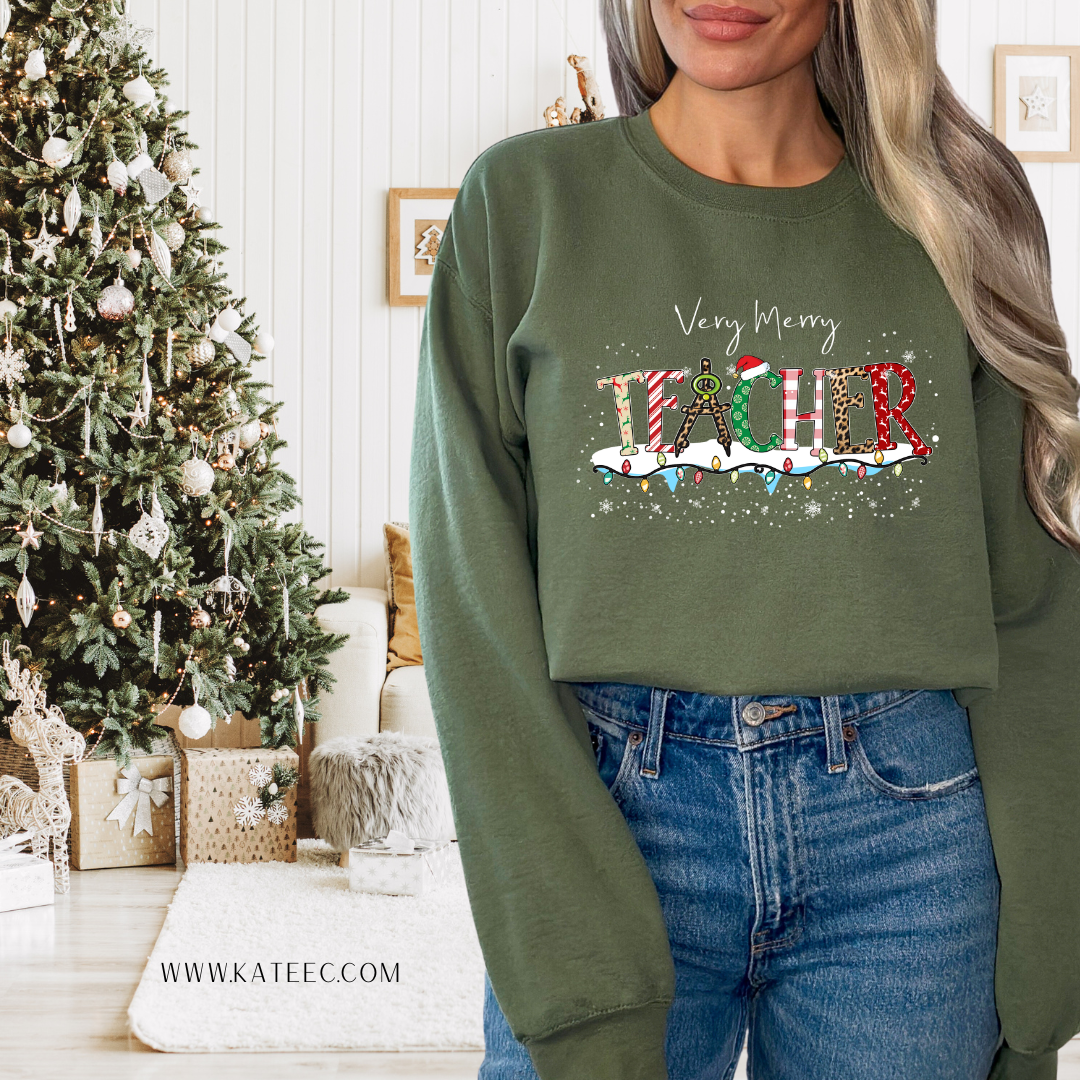 Very Merry Teacher - Sweater